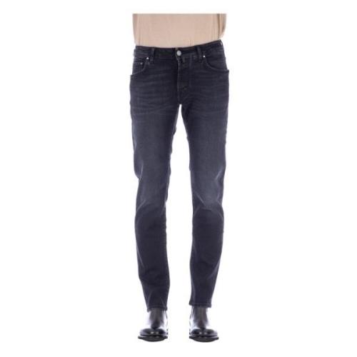 Jacob Cohën Nick Slim Italienska Denim Jeans Blue, Herr