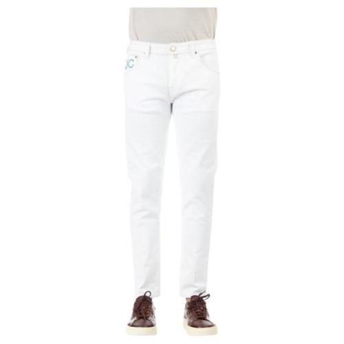 Jacob Cohën Scott Modell Vita Jeans White, Herr