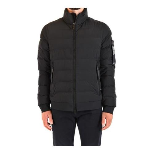 Peuterey Quiltad Nylon Jersey Dunjacka Black, Herr