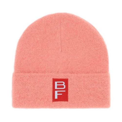 By FAR Alpaca Blend Beanie Hat Pink, Dam