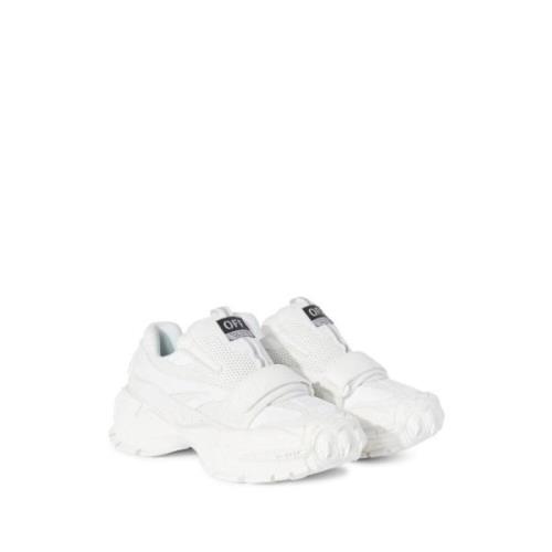 Off White Vita Slip-On Sneakers med Logo Patch White, Herr