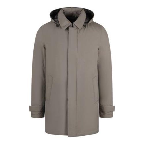 Herno Laminar Vinter Trenchcoat Green, Herr