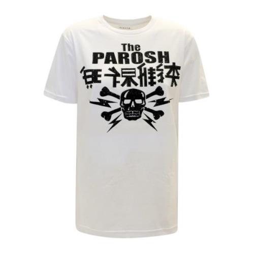 P.a.r.o.s.h. Vit Bomull T-Shirt Culmine White, Dam