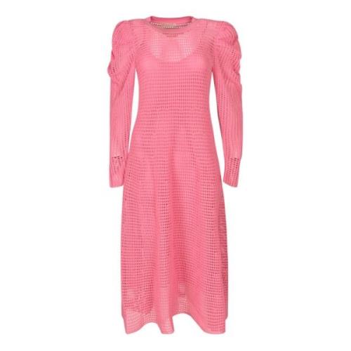 Ulla Johnson Dalia Midi Klänningar Pink, Dam