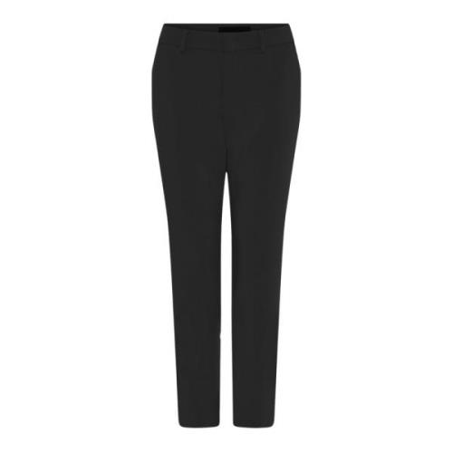 C.Ro Slim-fit Trousers Black, Dam