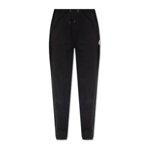 Moncler Sweatpants med logotyp Black, Dam