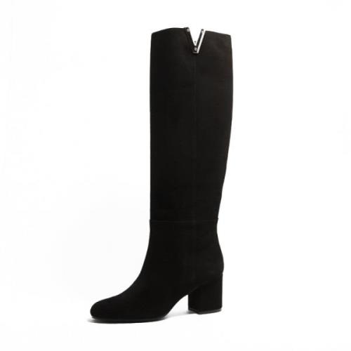 Via Roma 15 Dam Mocka Svarta Klackar Aw23 Black, Dam