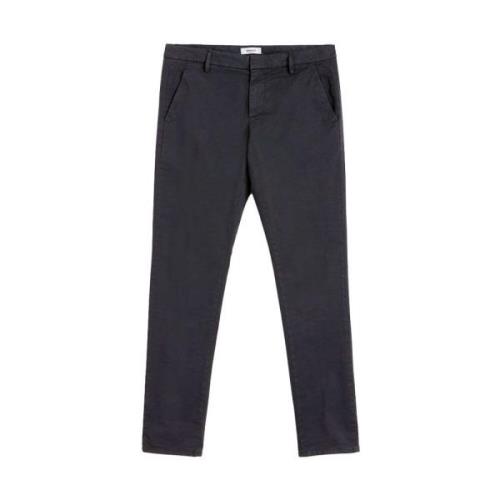 Dondup Slim Fit Chinos i Grå Gray, Herr