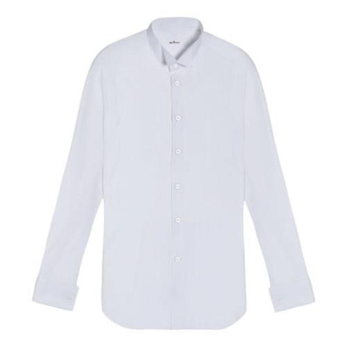 Kiton Handgjord Vit Smoking Skjorta White, Herr