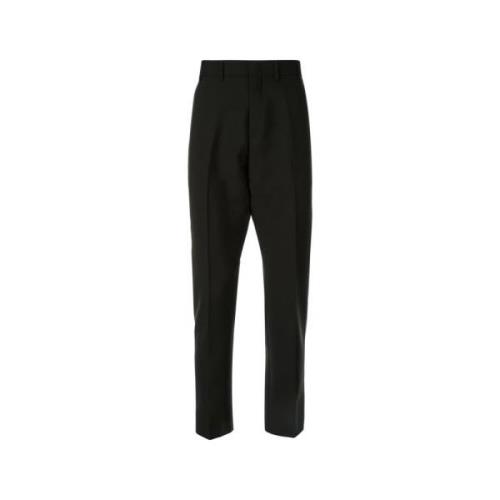 N21 Svarta Slim-Fit Mohair Ullbyxor Black, Herr