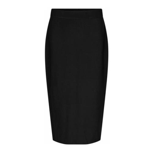 Masai Elegant Svart Kjol Black, Dam