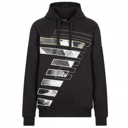 Emporio Armani EA7 Snygg Herr Hoodie Black, Herr