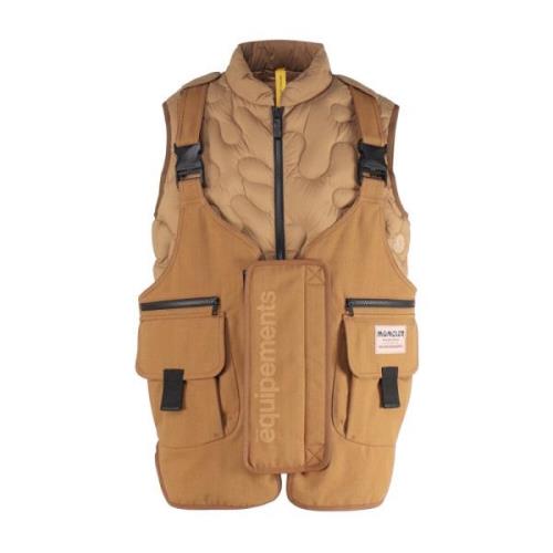 Moncler Beiga Jackor med Ultralätt Nylon Beige, Herr