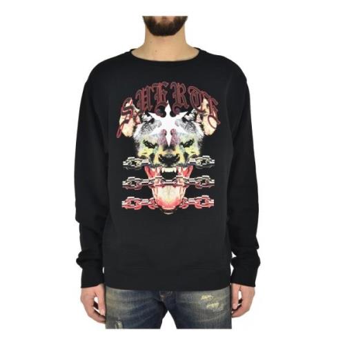 Marcelo Burlon Multifärgad Tryckt Träningskjorta Black, Herr