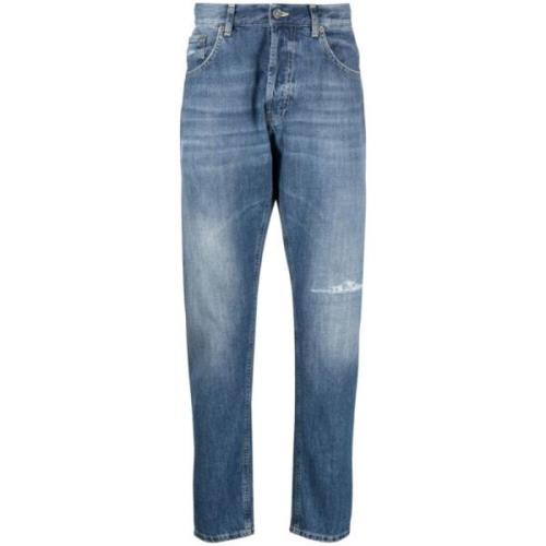 Dondup Slitna jeans med mellanhög midja Blue, Herr