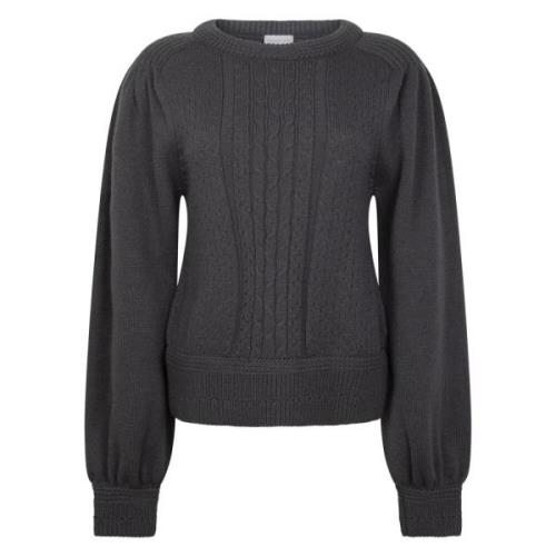 Jane Lushka Mysig Grå Elle Pullover Gray, Dam