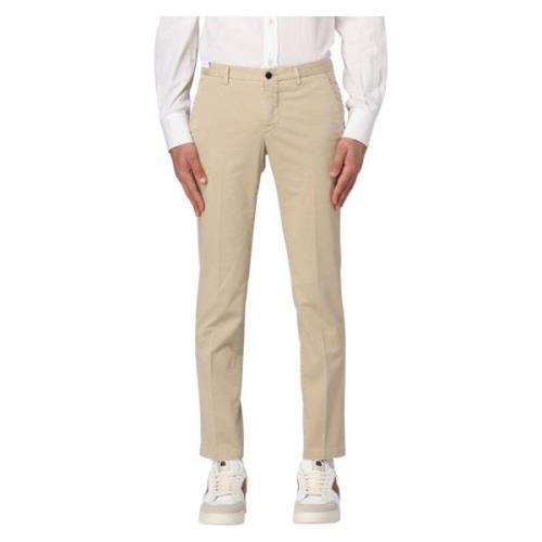 Pt01 Slim-fit Trousers Beige, Herr