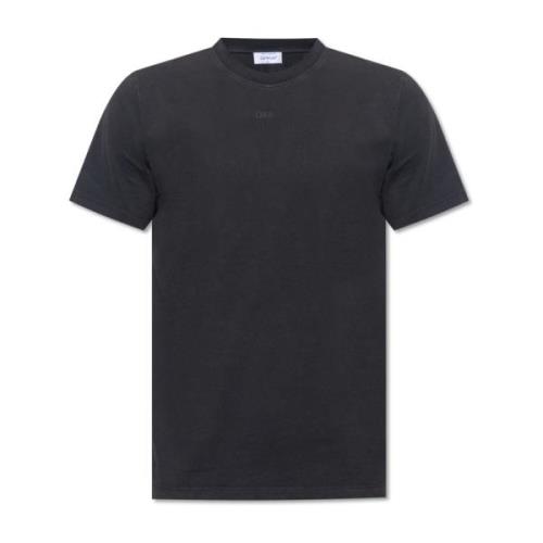 Off White T-shirt med logotyp Black, Herr