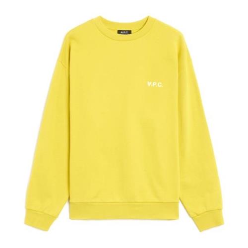 A.p.c. Stilig Sweatshirt för Män Yellow, Herr