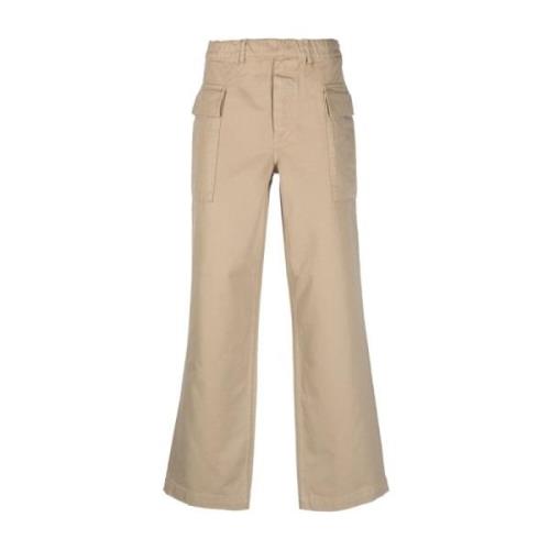 Sunflower Wide Trousers Brown, Herr