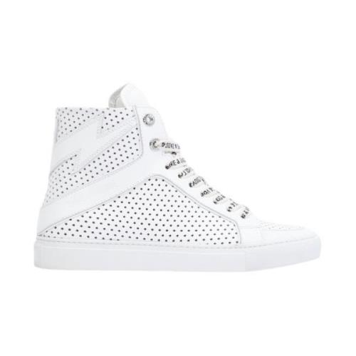 Zadig & Voltaire Vita Loago ZV Sneakers White, Dam