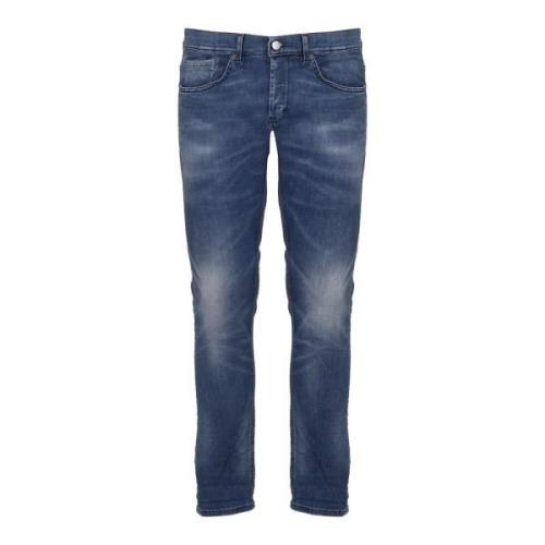 Dondup Stiliga Slim-fit Jeans Blue, Herr