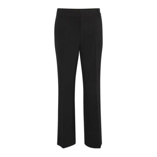 My Essential Wardrobe Straight Trousers Black, Dam