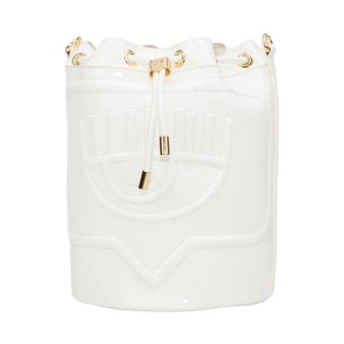Chiara Ferragni Collection Läder Väska med Unik Stil White, Dam