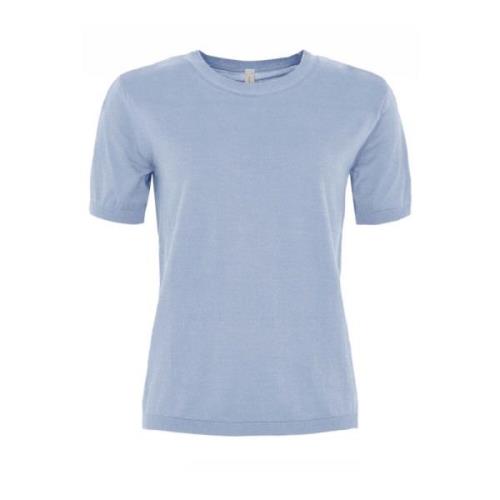 Skovhuus Mjuk O-Neck T-shirt i olika färger Blue, Dam