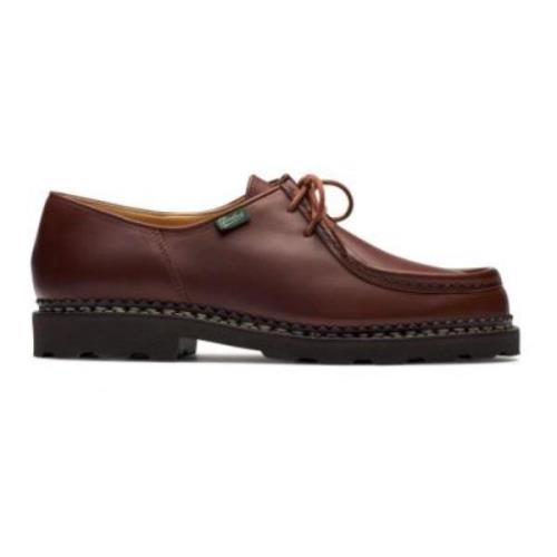 Paraboot Tidlösa Piped Seam Derby Skor Brown, Herr