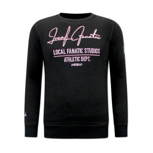 Local Fanatic Herr Sweatshirt Athletic Dept - 11-6518Zr Black, Herr