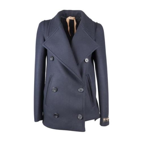 N21 Double-Breasted Coats Blue, Dam