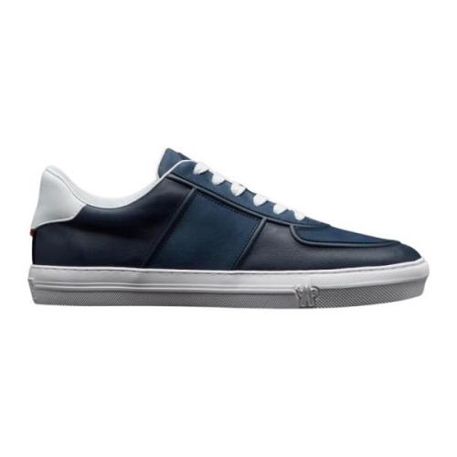 Moncler Eleganta Blå och Vita Sneakers Blue, Herr