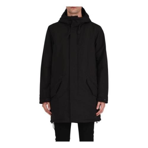 Aspesi Ny Parkettone Tinto Parka för Män Black, Herr