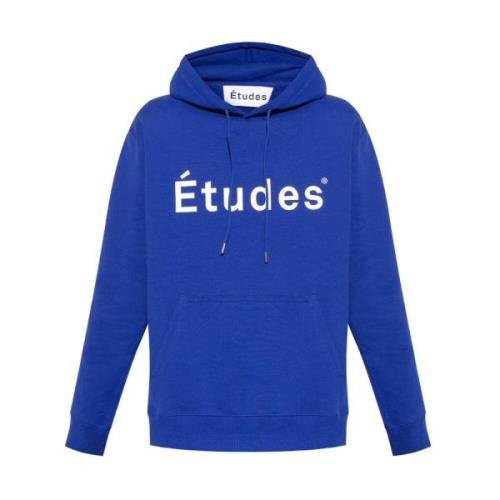 Études Sweatshirts Hoodies Blue, Herr