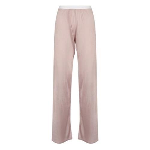 Maison Margiela Rosa Wide Leg Byxor Pink, Dam