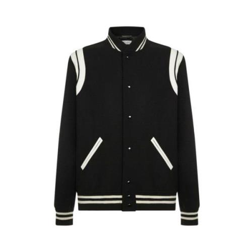 Saint Laurent Teddyjacka i ull Black, Herr