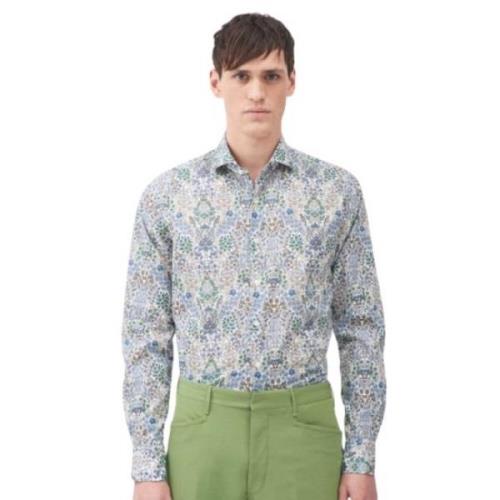 Xacus Skjorta i Liberty of London Print Green, Herr