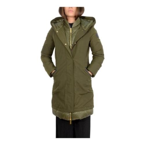 Woolrich Stilig Anorak Parka för Kvinnor Green, Dam