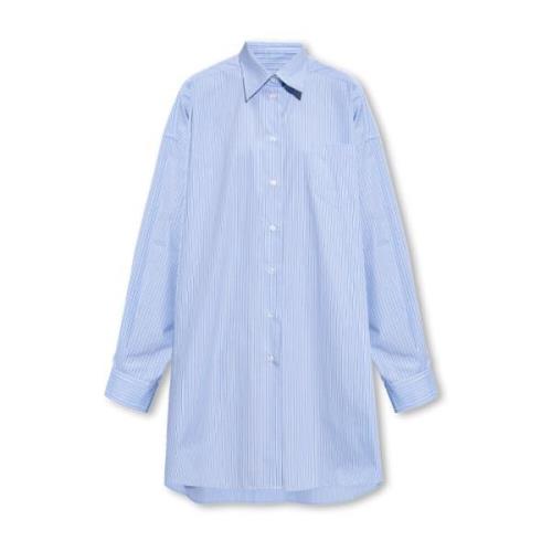 Maison Margiela Oversize skjorta Blue, Dam