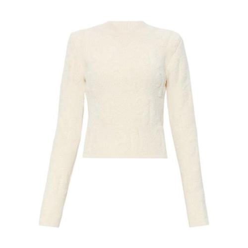 Nanushka V-neck Knitwear Beige, Dam