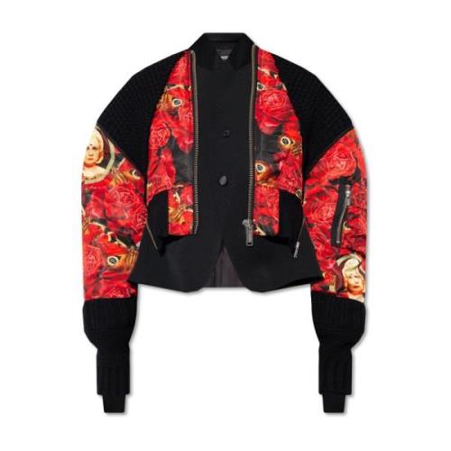 Undercover Jacka med blommotiv Red, Dam