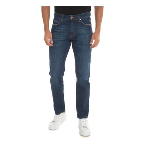 Harmont & Blaine Stentvättade Denim Jeans Blue, Herr