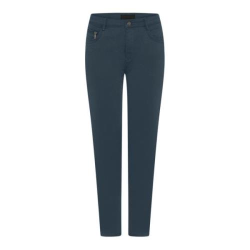 C.Ro Straight Trousers Blue, Dam