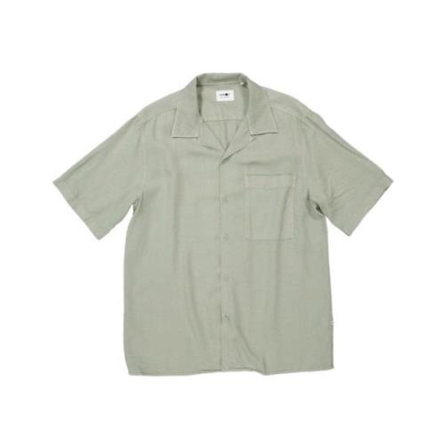 Nn07 Short Sleeve Shirts Green, Herr