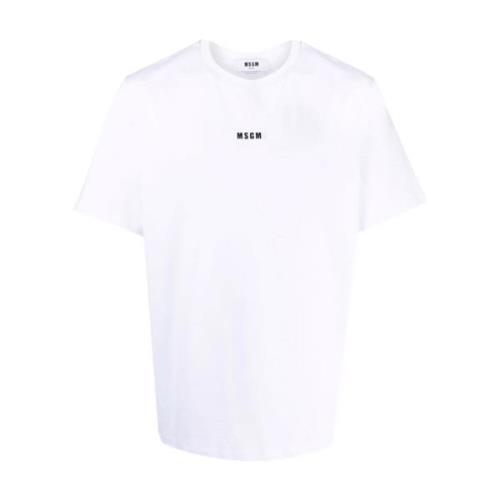 Msgm T-Skjorta White, Herr