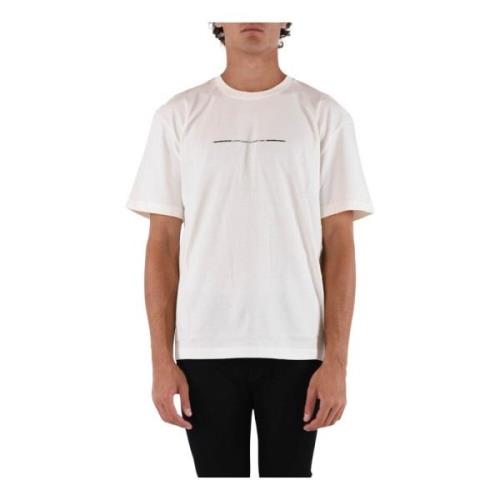 IH NOM UH NIT Lyxig Label T-shirt med Framtryck och Baklogo White, Her...