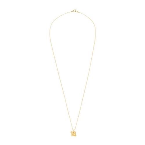 Misbhv Gold Halsband with monogram Yellow, Herr