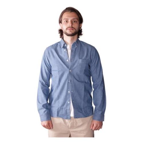 Xacus Heritage Camicia Chambray Blue, Herr
