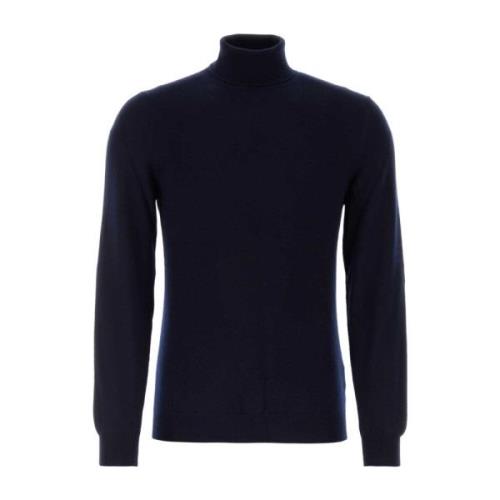 Fedeli Midnight Blue Cashmere Sweater Blue, Herr